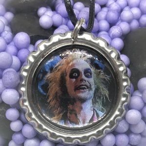 Beetlejuice Halloween Horror Necklace Pendant